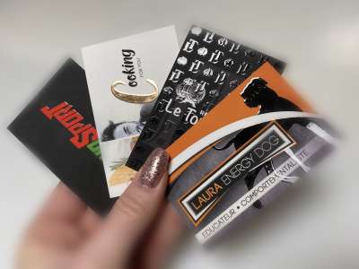 Cartes de visites à relief